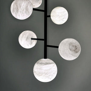Sian Modern Sphere Delight - Modern Artistic Alabaster Pendant Light Chandelier Kevin Studio Inc