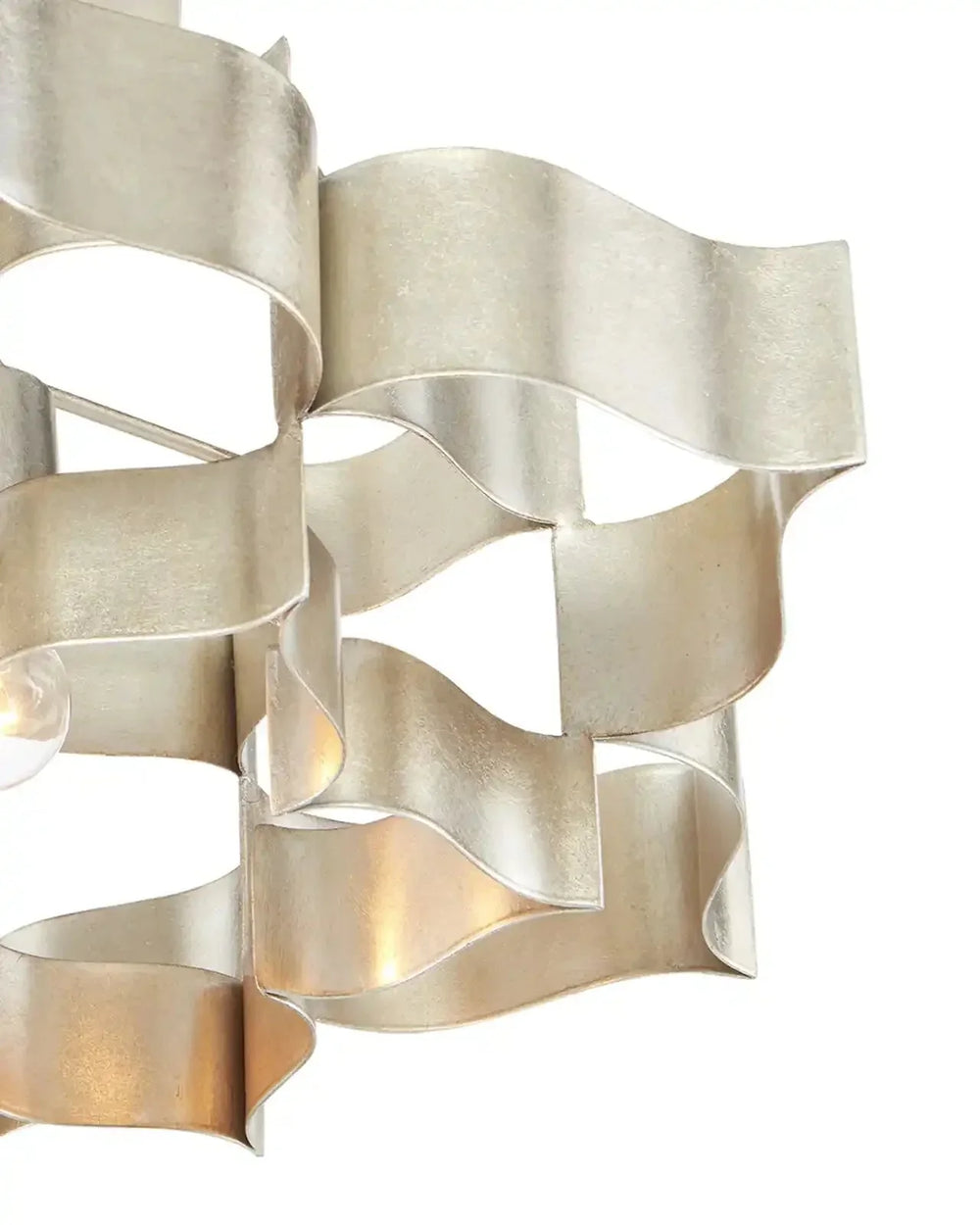 Silver leaf shape Chandelier For living room, bed room, Foyer Entryway - Arialamps