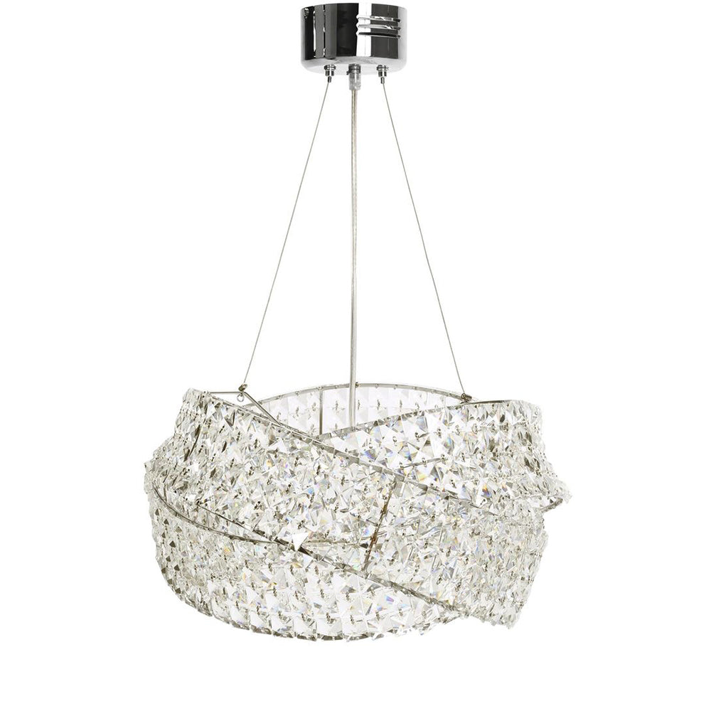 2023 New Crystal Chandelier with Chrome Iron Frame