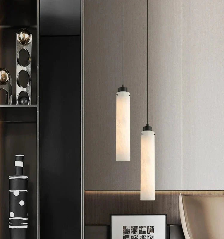 Simple marble pendant lamp - Arialamps