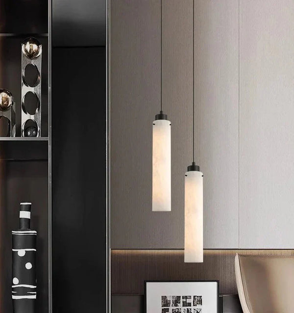 Simple marble pendant lamp - Arialamps