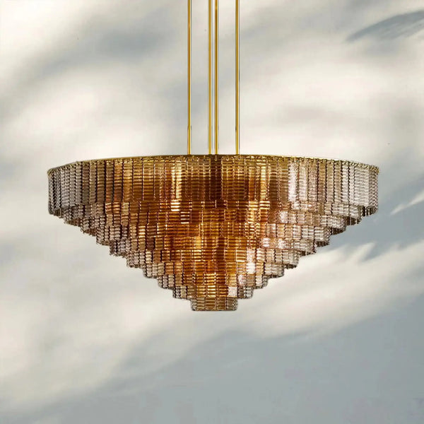 Sirena Smoke Round Chandelier 41" 52‘’ 65‘’-