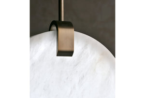 Soho Real Alabaster Disc Pendant Light, Pendant Lamp For Hallway, Staircase Pendant Light Kevinstudiolives
