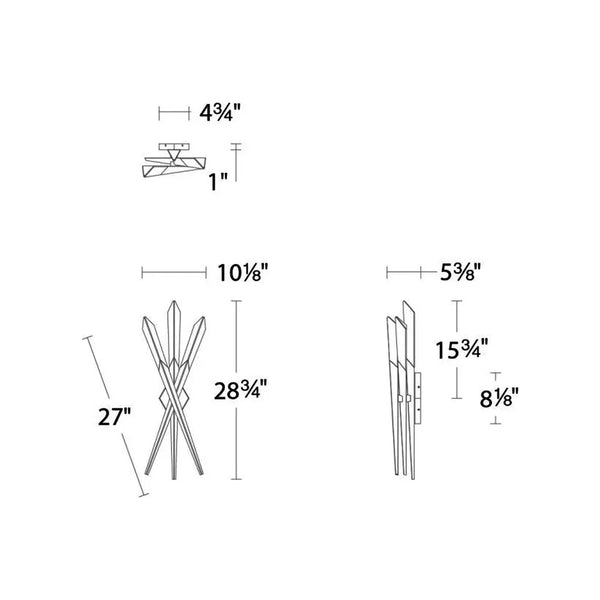 Solitude 3 - Light LED Wall Light - Arialamps