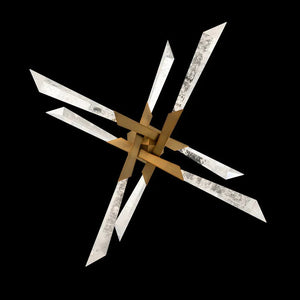 Solitude LED Semi Flush Mount Ceiling Light - Arialamps