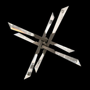 Solitude LED Semi Flush Mount Ceiling Light - Arialamps