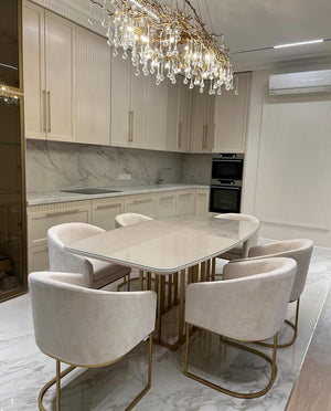 Stunning Tree Branch Crystal Chandelier with Clear Teardrop-shaped for Living/Dining Room-Chandeliers-Arialamps