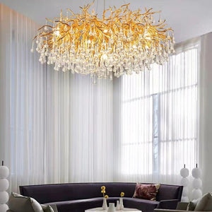 Large Tree Branch Crystal Chandelier For closet