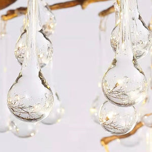 Stunning Tree Branch Crystal Chandelier with Clear Teardrop-shaped for Living/Dining Room-Chandeliers-Arialamps