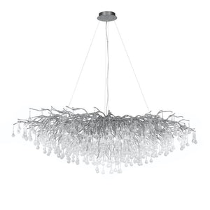 Stunning Tree Branch Crystal Chandelier with Clear Teardrop-shaped for Living/Dining Room-Chandeliers-Arialamps