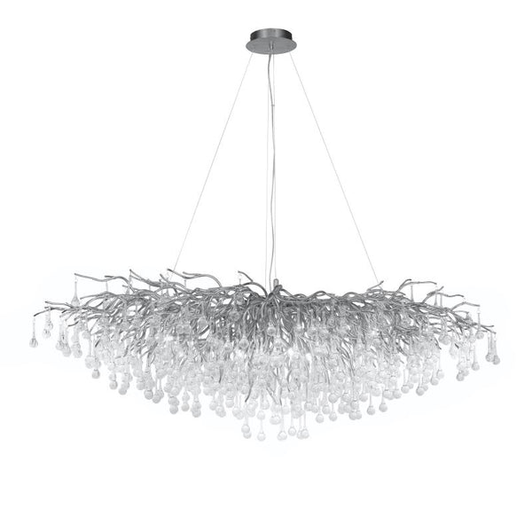 Stunning Tree Branch Crystal Chandelier with Clear Teardrop-shaped for Living/Dining Room-Chandeliers-Arialamps