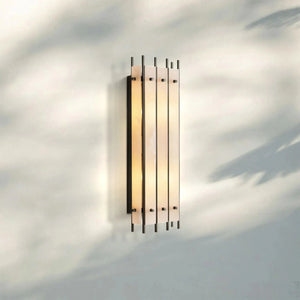 Sun Marco Alabaster Grand Rectangular Sconce-Bronze-