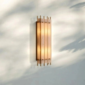 Sun Marco Alabaster Grand Rectangular Sconce-