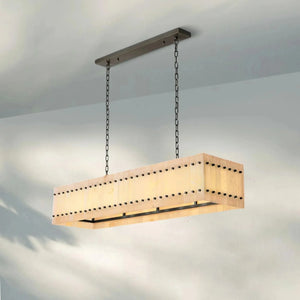 Sun Marco Alabaster Linear Chandelier 54" 72" - Arialamps