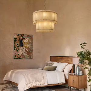 Sun Marco Alabaster Round Tiered Chandelier-37"-Brass-Arialamps