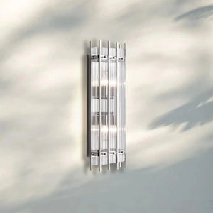 Sun Marco Grand Rectangular Wall Sconce-Nickel-