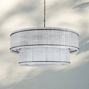 Sun Marco Modern Tierd Glass Round Chandelier-