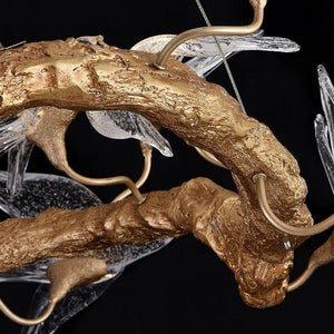 Swallow Branch Chandelier-chandeliers for dining room,chandeliers for stairways,chandeliers for foyer,chandeliers for bedrooms,chandeliers for kitchen,chandeliers for living room-Arialamps