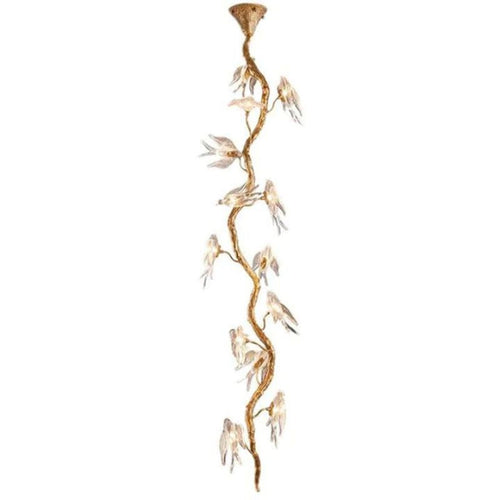 Swallow Glass Long Tree Branch Chandelier-chandeliers for dining room,chandeliers for stairways,chandeliers for foyer,chandeliers for bedrooms,chandeliers for kitchen,chandeliers for living room-51.2" H-Arialamps