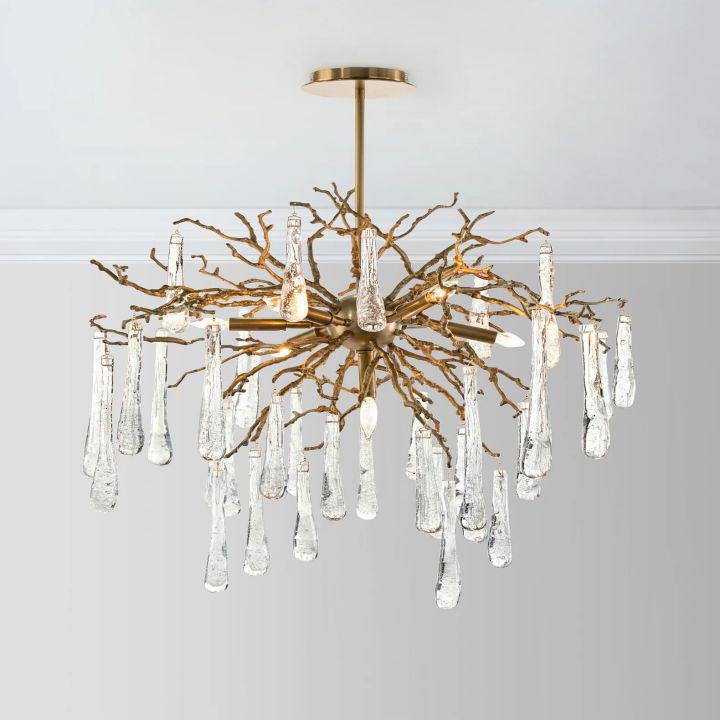 Teardrop 7-Light Chandelier-chandeliers for dining room,chandeliers for stairways,chandeliers for foyer,chandeliers for bedrooms,chandeliers for kitchen,chandeliers for living room-Arialamps