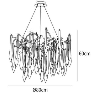 Teardrop Crystal Chandelier-chandeliers for dining room,chandeliers for stairways,chandeliers for foyer,chandeliers for bedrooms,chandeliers for kitchen,chandeliers for living room-Arialamps