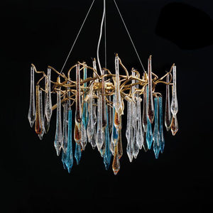 Teardrop Crystal Chandelier-chandeliers for dining room,chandeliers for stairways,chandeliers for foyer,chandeliers for bedrooms,chandeliers for kitchen,chandeliers for living room-Dia 31.5″(80cm) x H 23.6″(60cm)-Arialamps