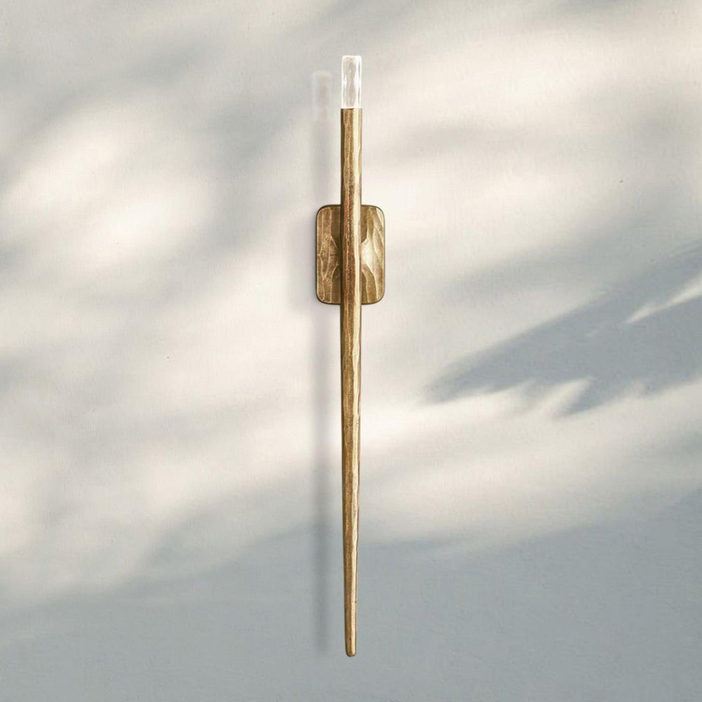 Thaddaus Grand Sconce 36″H-Forged Brass-