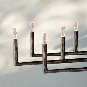 Thaddaus Hand-Forged Rectangle Chandelier 54'' 72''-