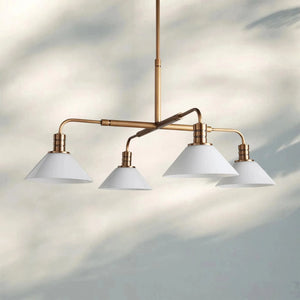 Theron Glass Round Chandelier 30'' 52'' - Arialamps