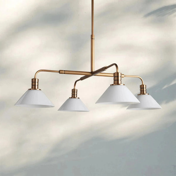 Theron Glass Round Chandelier 30'' 52'' - Arialamps