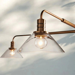 Theron Glass Round Chandelier 30'' 52'' - Arialamps