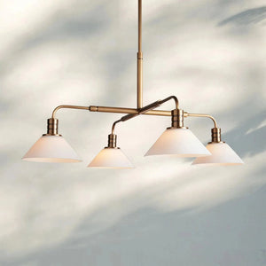 Theron Glass Round Chandelier 30'' 52'' - Arialamps