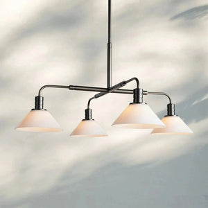 Theron Glass Round Chandelier 30'' 52'' - Arialamps