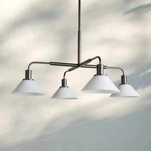 Theron Glass Round Chandelier 30'' 52'' - Arialamps