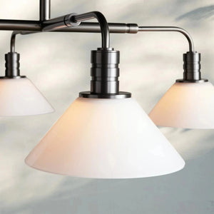 Theron Glass Round Chandelier 30'' 52'' - Arialamps