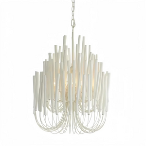 Tildalay Wide Chandelier 21" 36"-Chandelier-21"-White-Arialamps