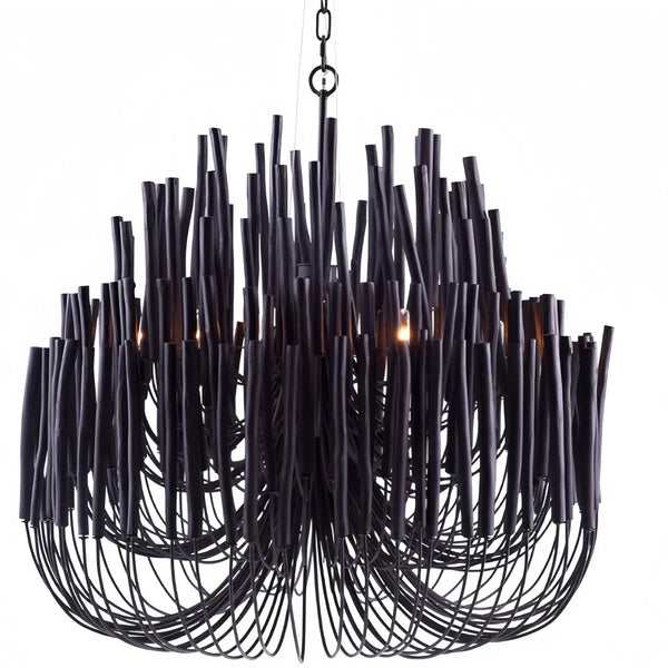 Tildalay Wide Chandelier 21" 36"-Chandelier-36"-Black-Arialamps