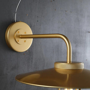 Utilitaive Barn Outdoor Wall Sconce — Indusrrial Metal Wall Light Fixture