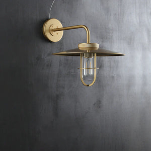 Utilitaive Barn Outdoor Wall Sconce — Indusrrial Metal Wall Light Fixture