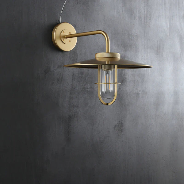 Utilitaive Barn Outdoor Wall Sconce — Indusrrial Metal Wall Light Fixture