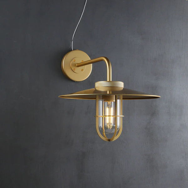 Utilitaive Barn Outdoor Wall Sconce — Indusrrial Metal Wall Light Fixture