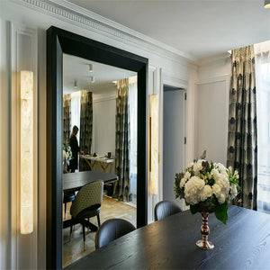 Venus Modern Linear Alabaster Wall Sconce 3'' 4.7''-Arialamps