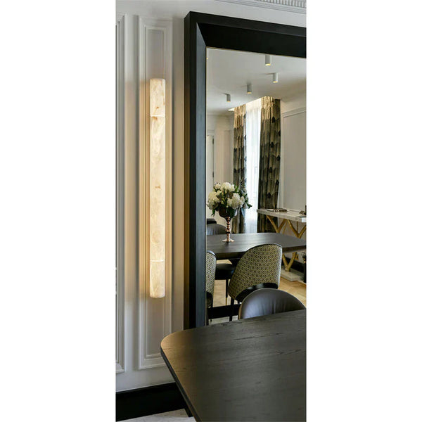 Venus Modern Linear Alabaster Wall Sconce 3'' 4.7''-Arialamps