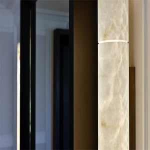 Venus Modern Linear Alabaster Wall Sconce 3'' 4.7''-Arialamps