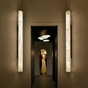 Venus Modern Linear Alabaster Wall Sconce 3'' 4.7''-Arialamps
