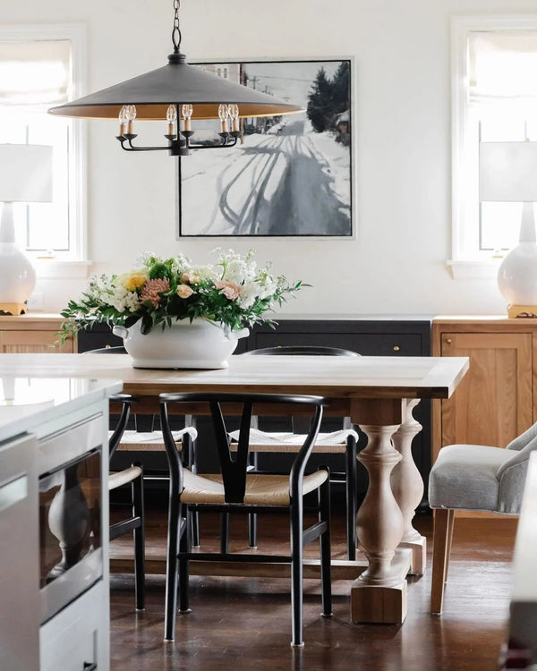 Veritas Black Chandelier 36'' For living room, bedroom, Foyer Entryway - Arialamps