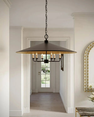 Veritas Black Chandelier 36'' For living room, bedroom, Foyer Entryway - Arialamps