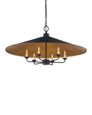 Veritas Black Chandelier 36'' For living room, bedroom, Foyer Entryway - Arialamps