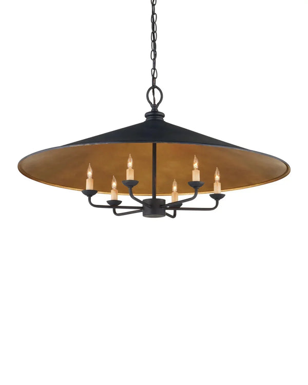 Veritas Black Chandelier 36'' For living room, bedroom, Foyer Entryway - Arialamps