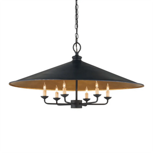 Veritas Black Chandelier 36'' For living room, bedroom, Foyer Entryway - Arialamps